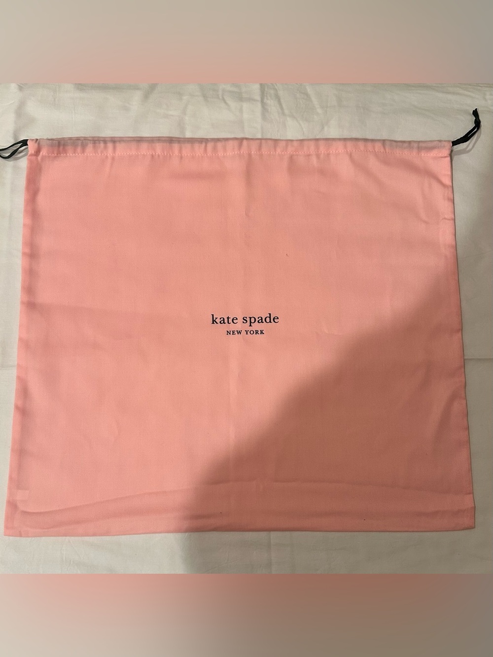 Authentic Kate Spade Medium Drawstring Pink Dust Bag 19"x17" / NWOT
